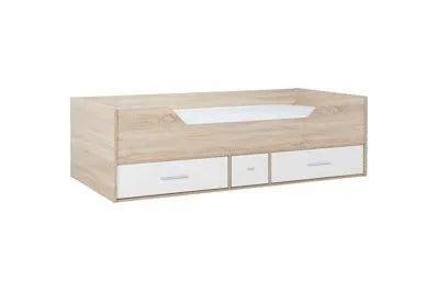 Camden Single White and Oak Wooden Cabin Bed
